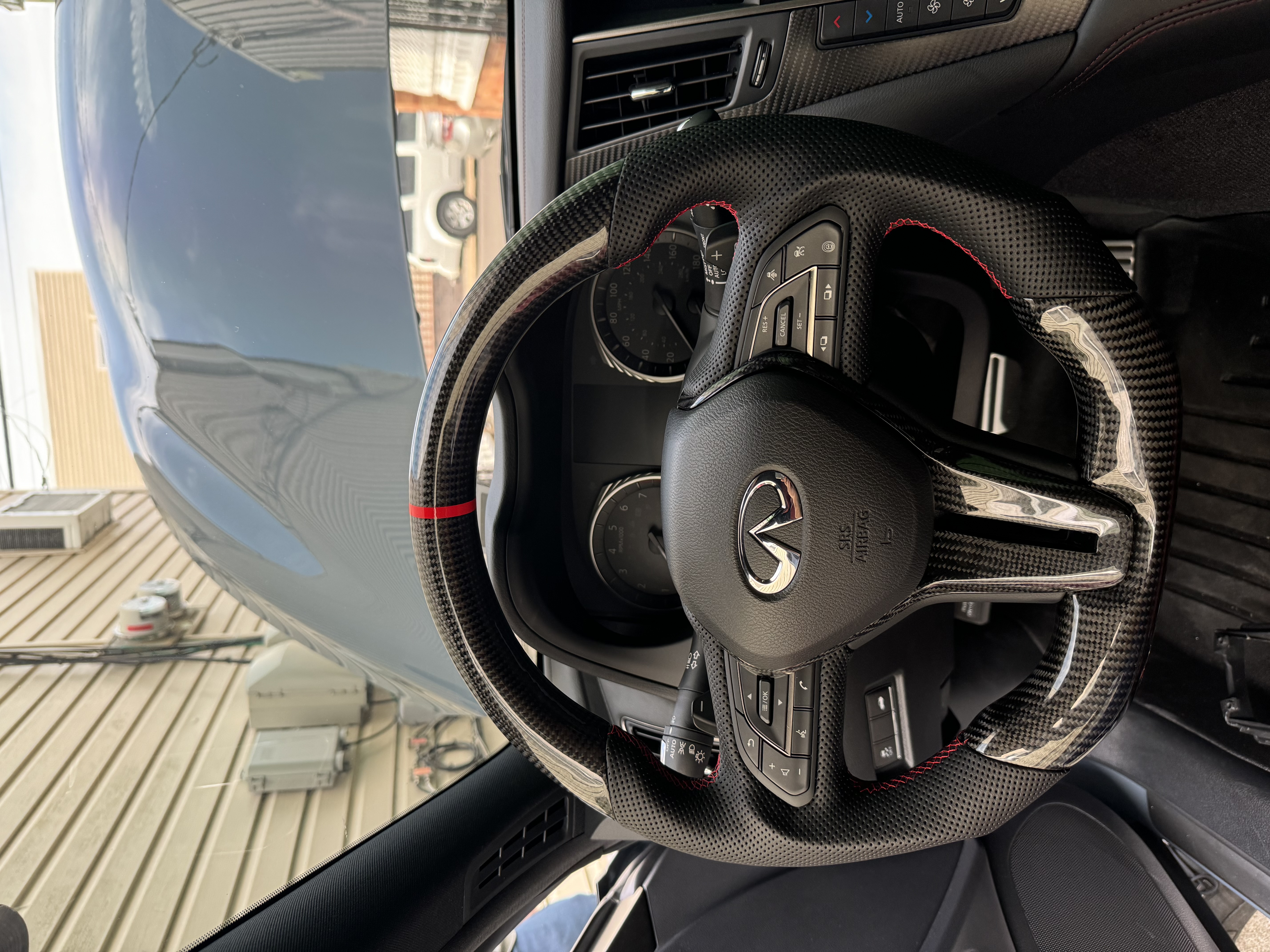 Carbon fiber exterior detail